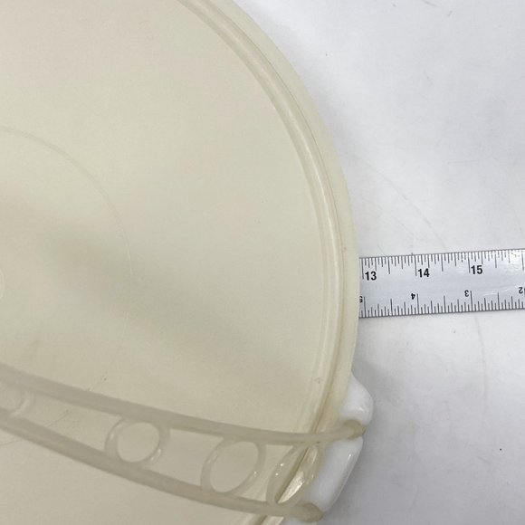 Tupperware 13" White 6 Way Storage/Snack/Veggie Container Removeable Handle/Lid - Picture 5 of 7